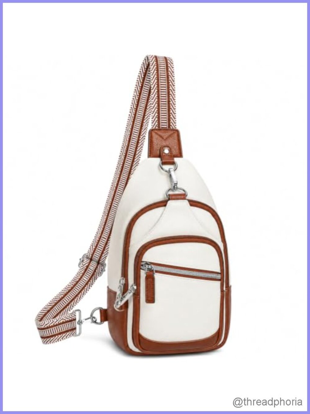 Women's Anti-Theft Crossbody Sling Bag RFID Blocking Faux Leather Travel Purse